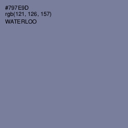 #797E9D - Waterloo  Color Image